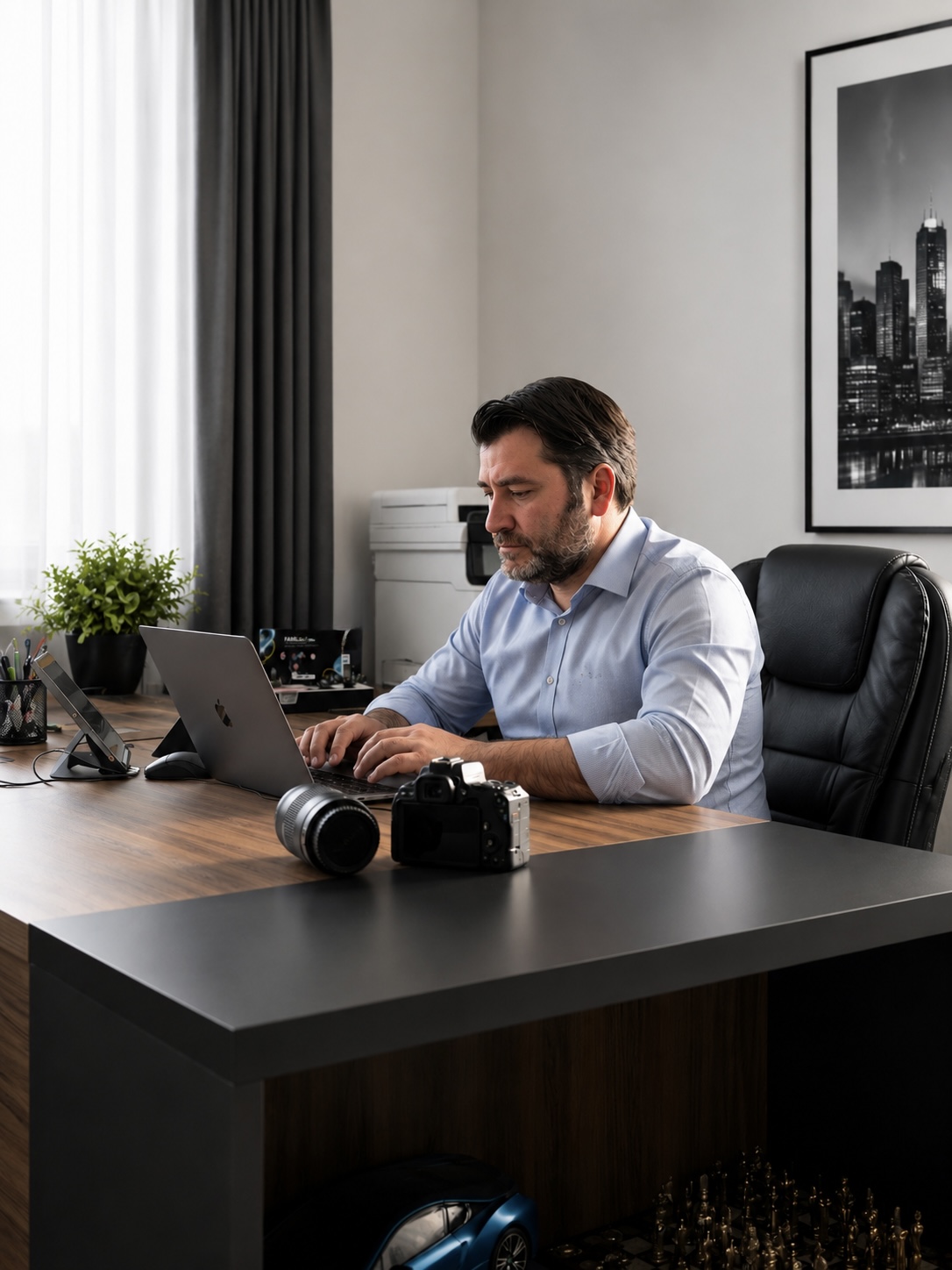 Kfz-Sachverständiger im Büro